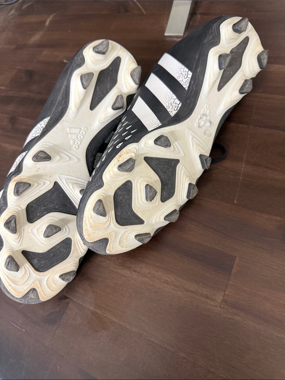 adidas Black and White Kids Soccer Cleats - Picture 6 of 6